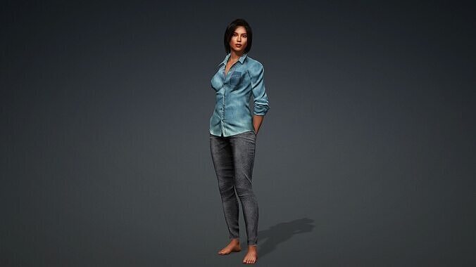 Modern 3D Woman Model 3D model