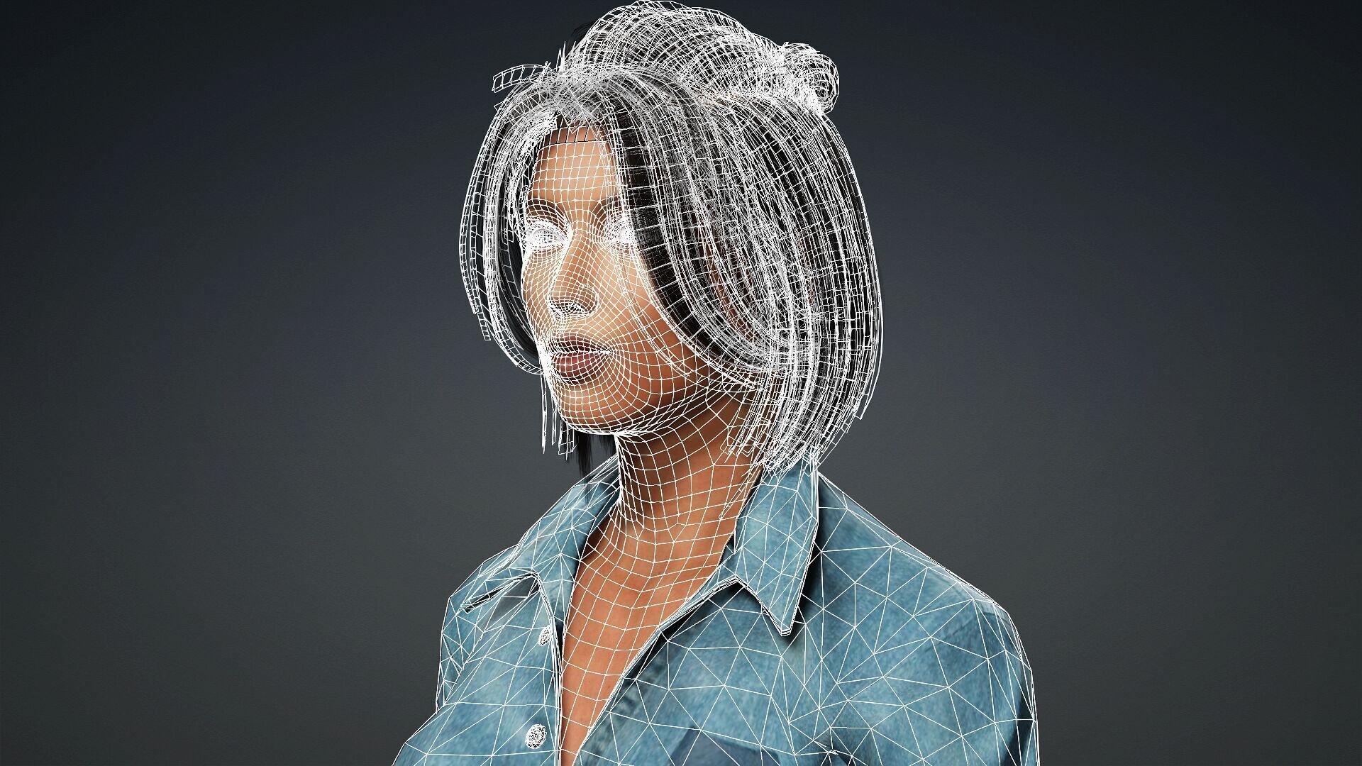 Modern 3D Woman Model 3D model_17