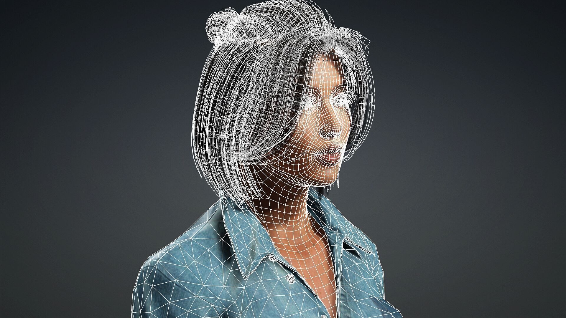 Modern 3D Woman Model 3D model_18