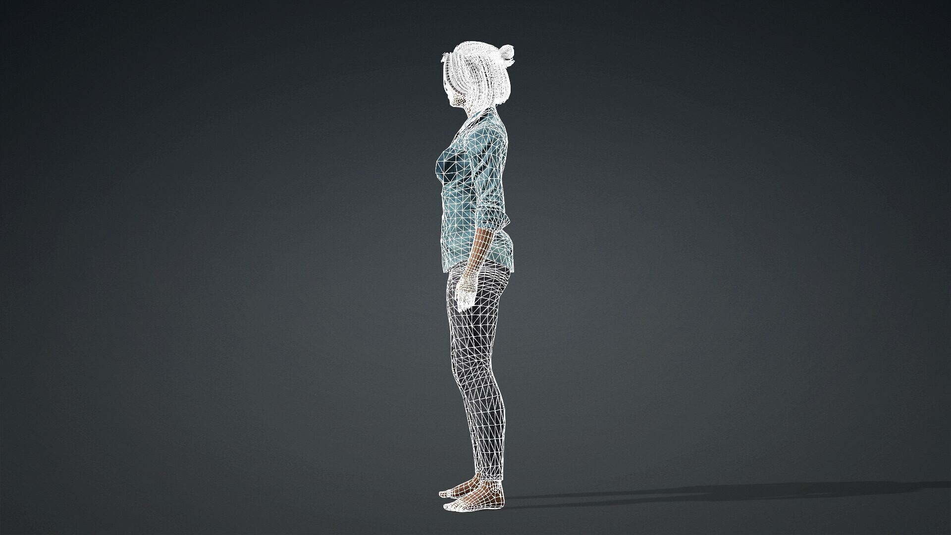 Modern 3D Woman Model 3D model_13