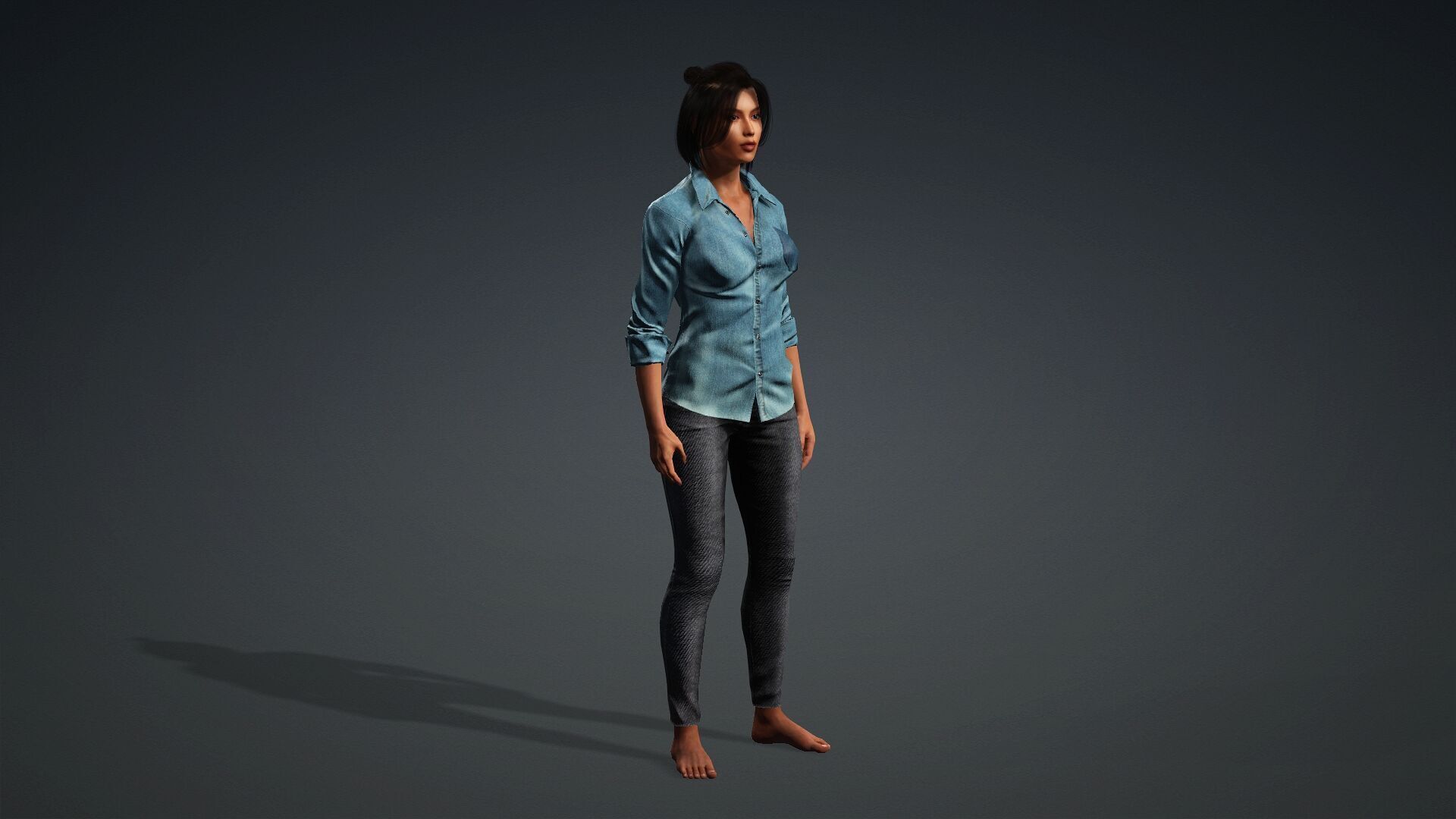 Modern 3D Woman Model 3D model_9