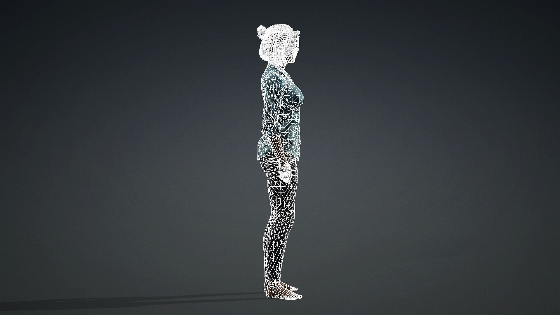 Modern 3D Woman Model 3D model_12