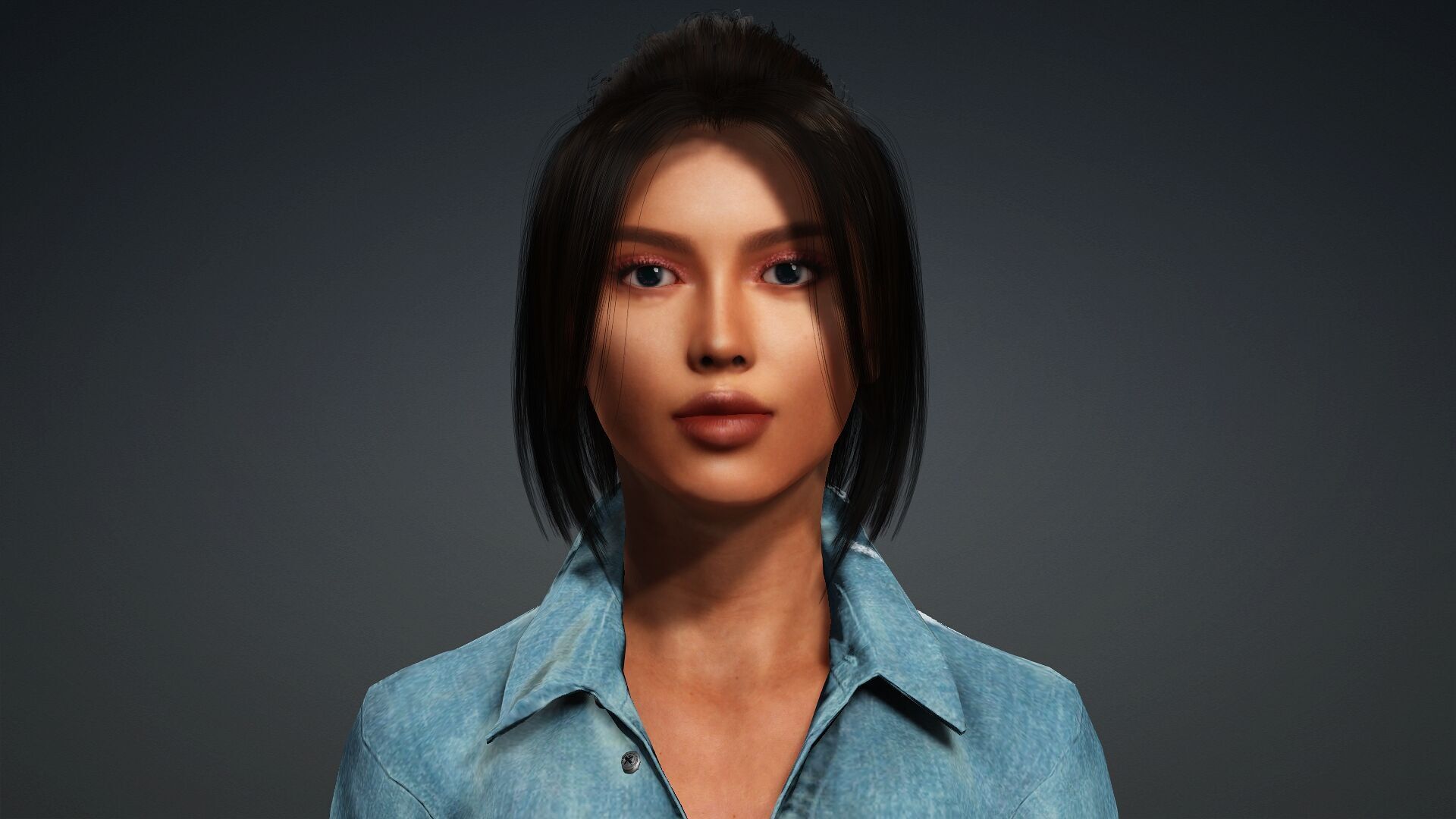 Modern 3D Woman Model 3D model_6