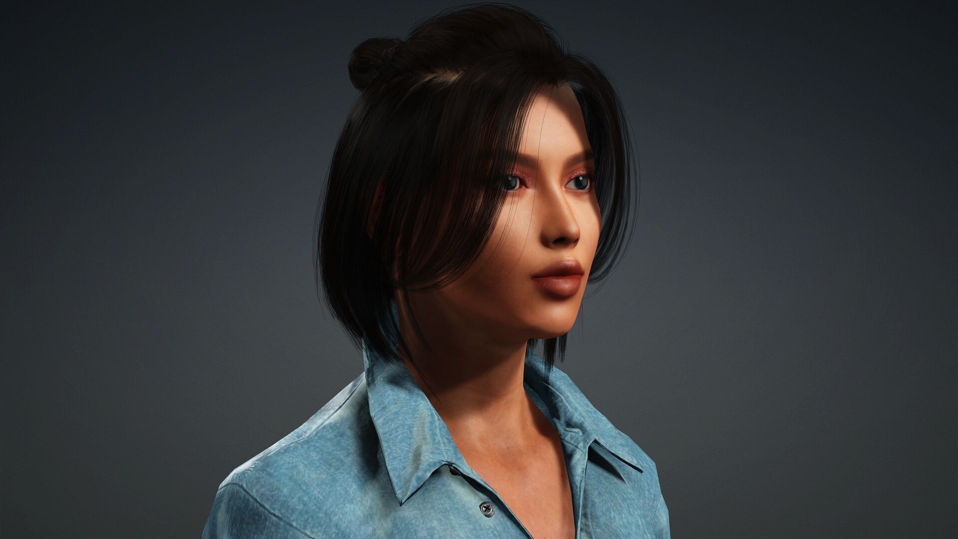 Modern 3D Woman Model 3D model_8