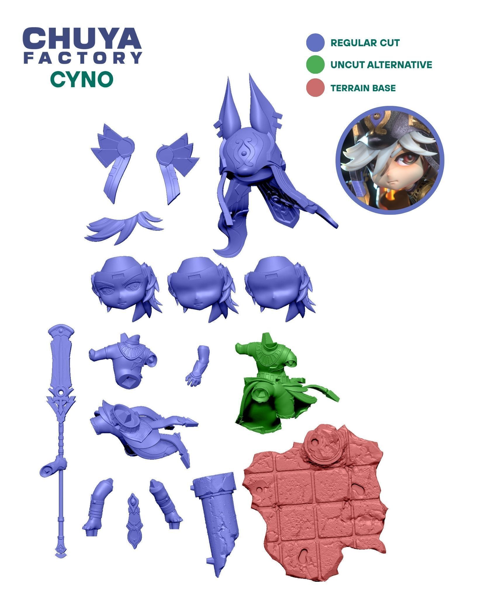 cyno - Genshin Impact 3D print model_15
