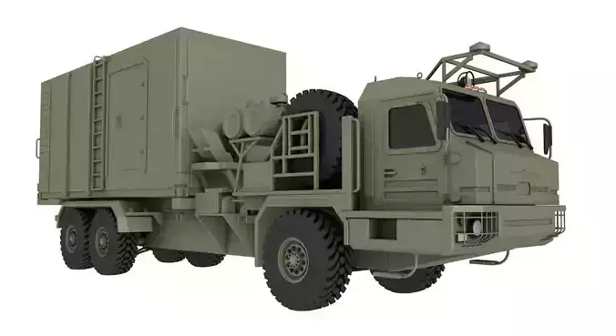 50K6 Command Control Vehicle S-350 Vityaz 3D model