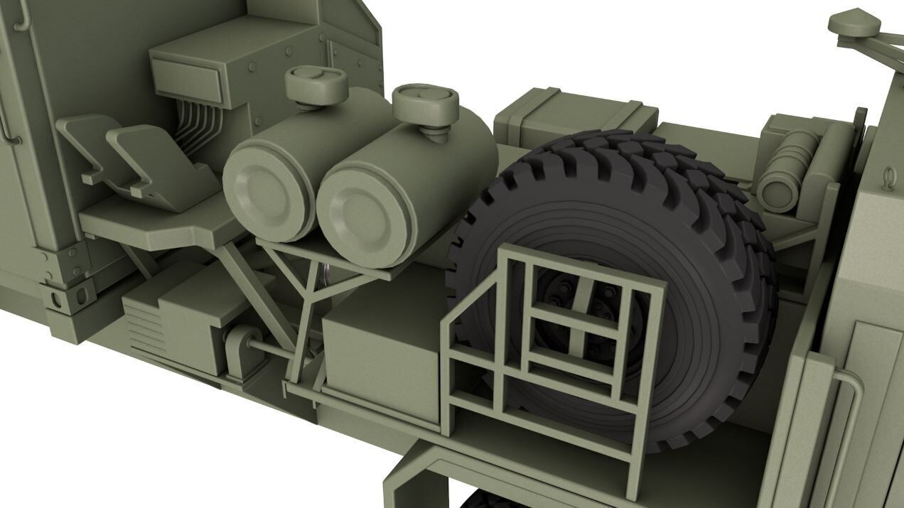 50K6 Command Control Vehicle S-350 Vityaz 3D model_4