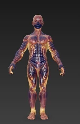 Floating AI Hologram 1 3D model