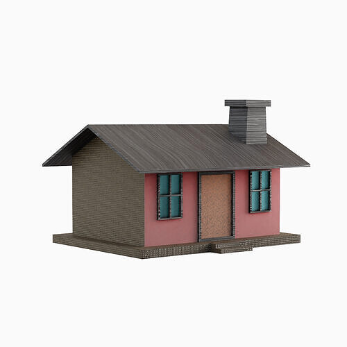 Low Poly House 03 Low-poly 3D model