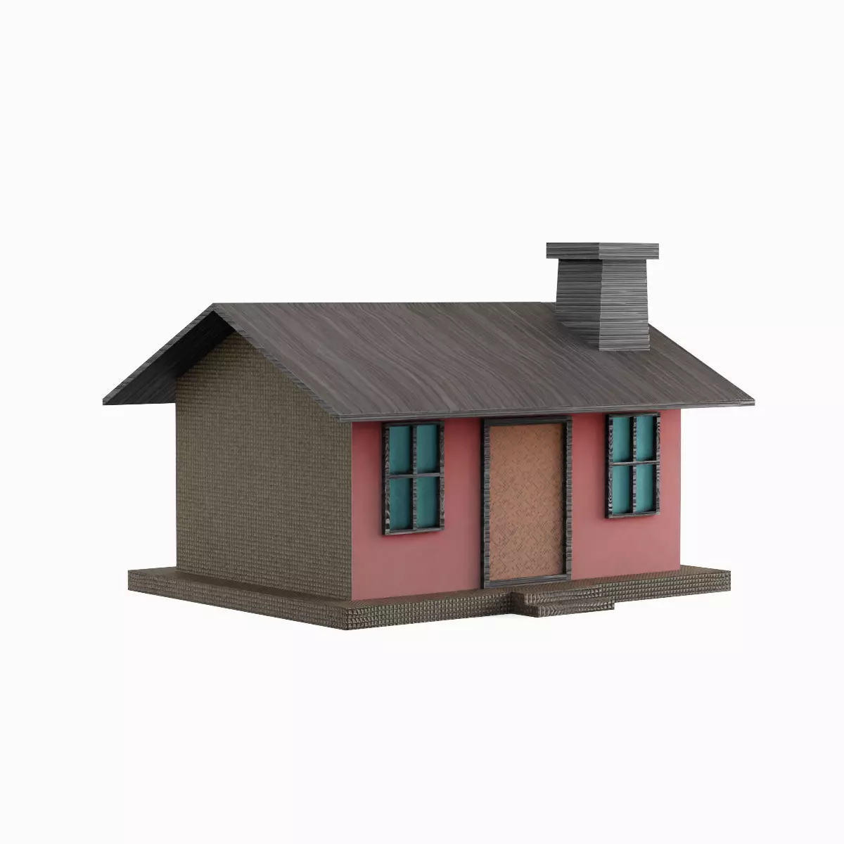 Low Poly House 03 Low-poly 3D model_0
