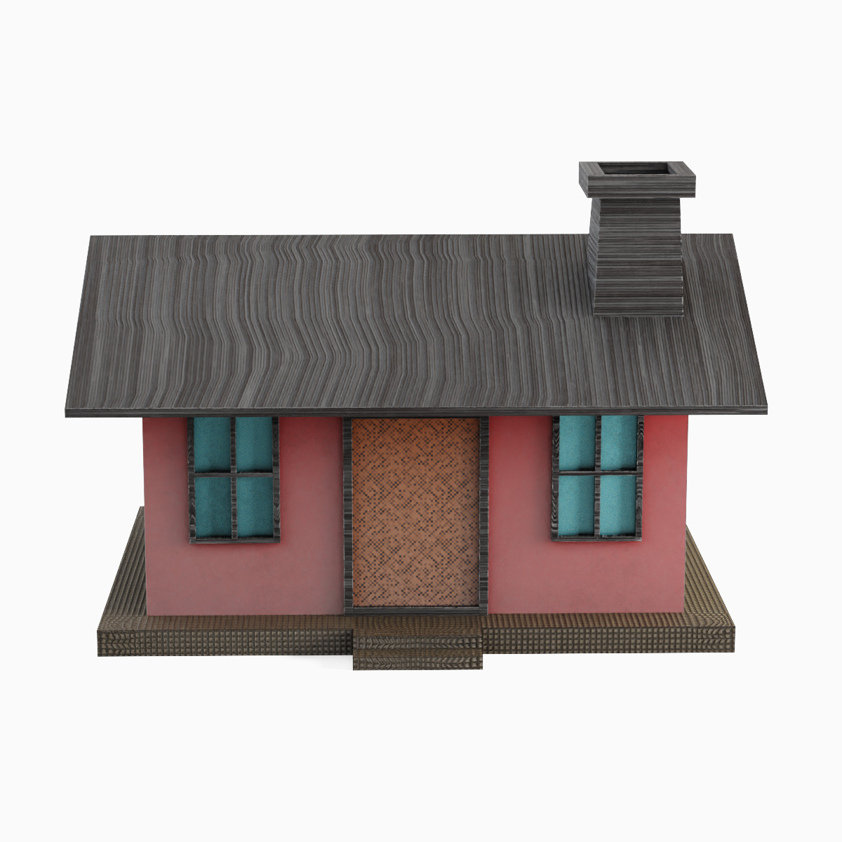 Low Poly House 03 Low-poly 3D model_2