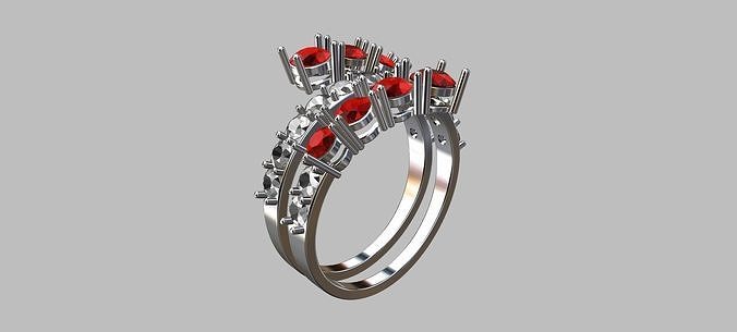 Spiral Ring 3D print model