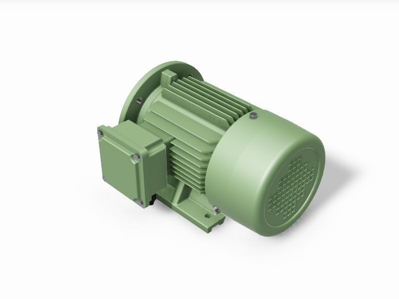 90L B35 Right IEC electric motor - 3D CAD model 3D model_3
