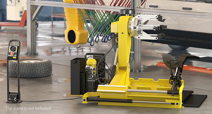 Truck Tyre Changing Machine 3D model