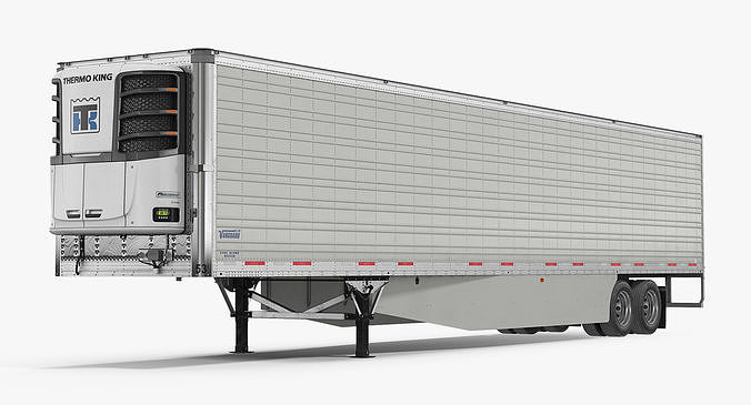 Vanguard Reefer Semi Trailer Refrigerator 3D model