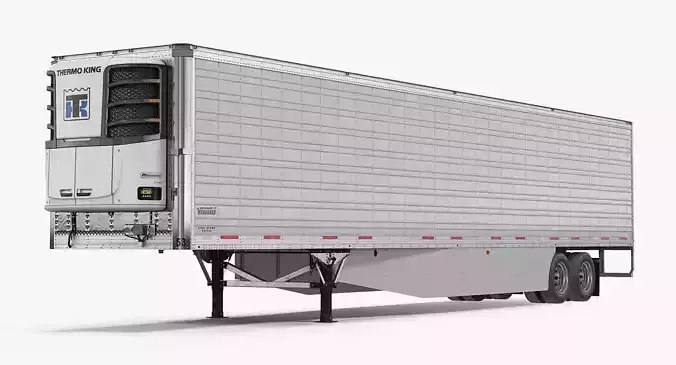 Vanguard Reefer Semi Trailer Refrigerator 3D model
