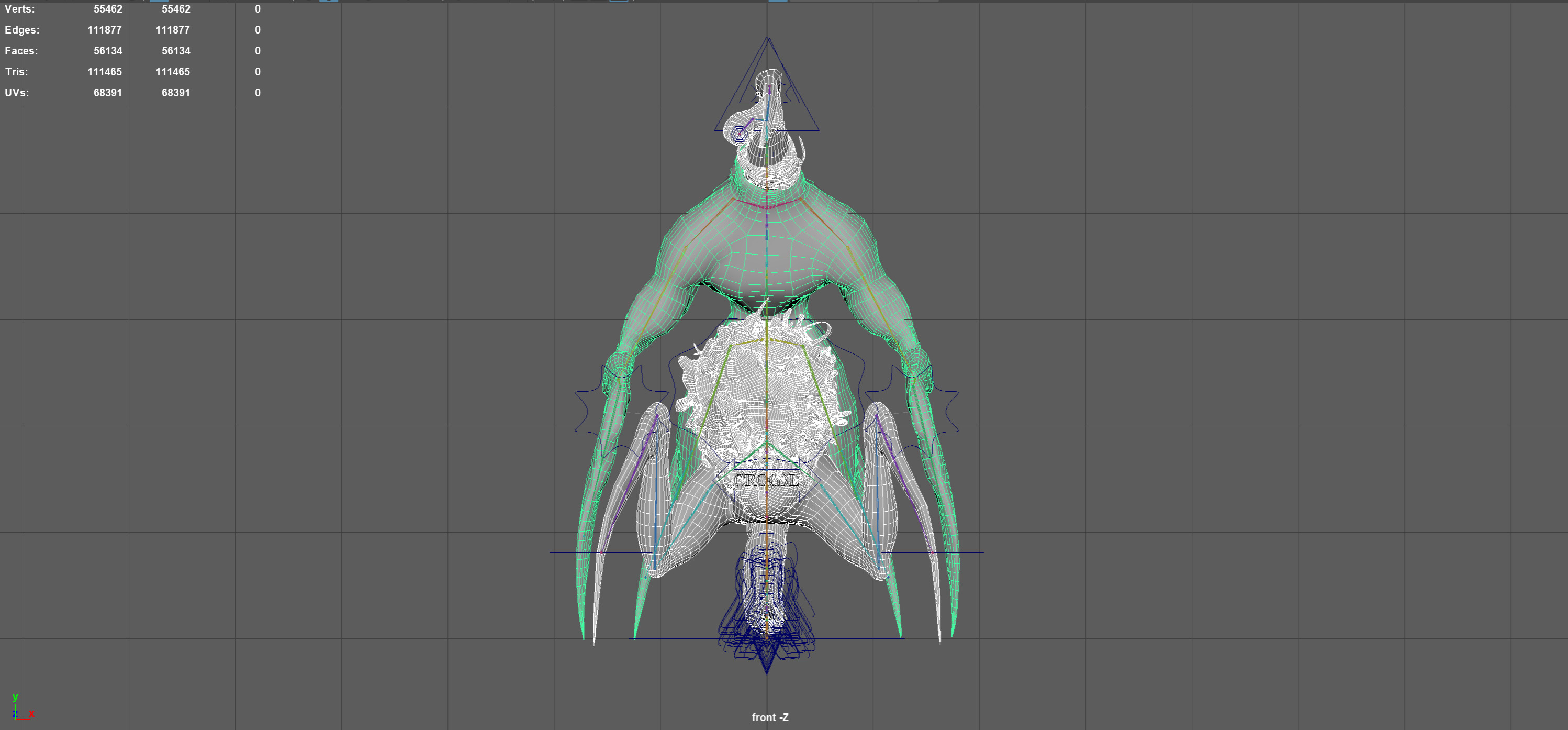 Monster Boss Pack1 transformable Low-poly 3D model_18