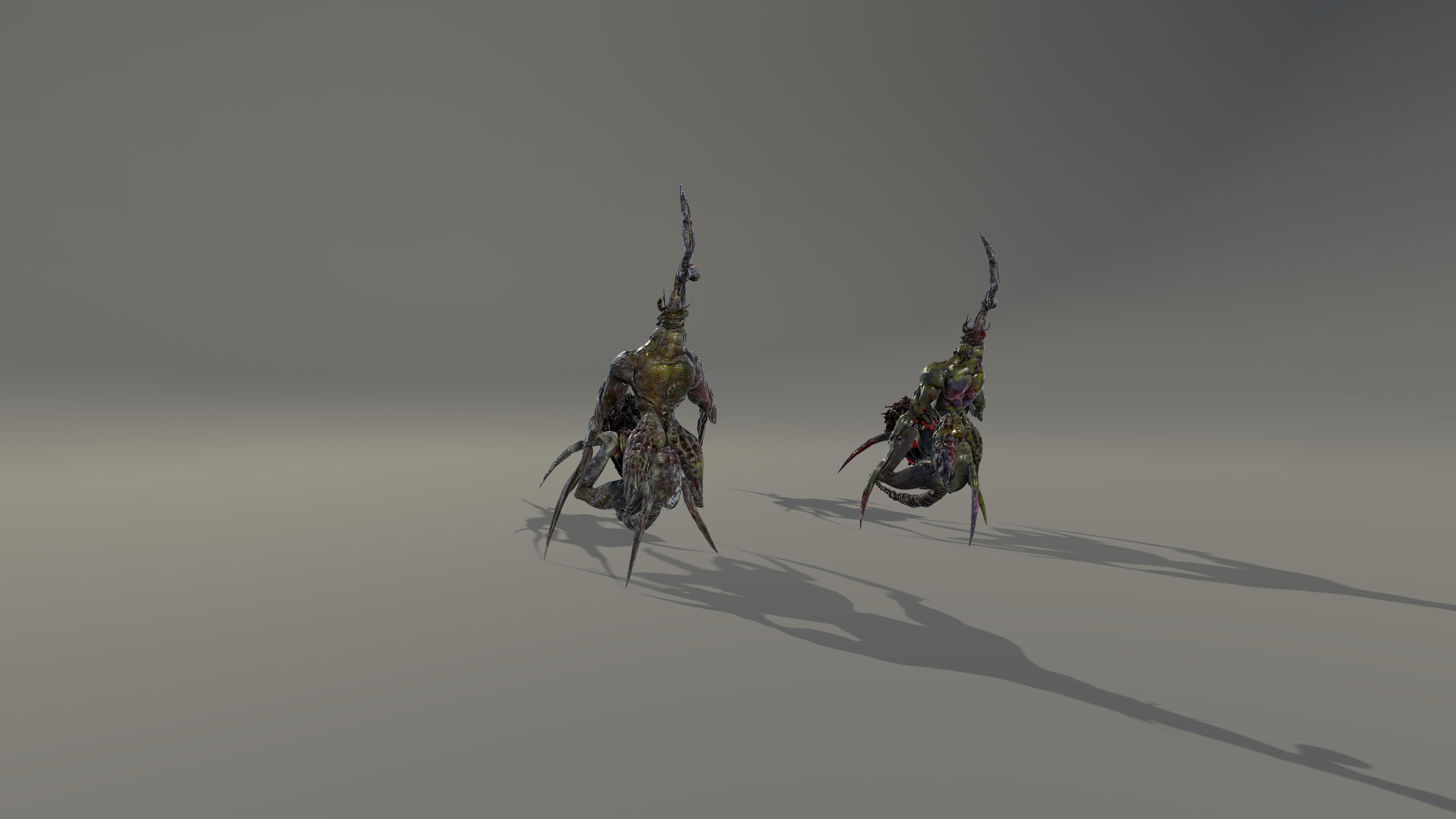 Monster Boss Pack1 transformable Low-poly 3D model_5