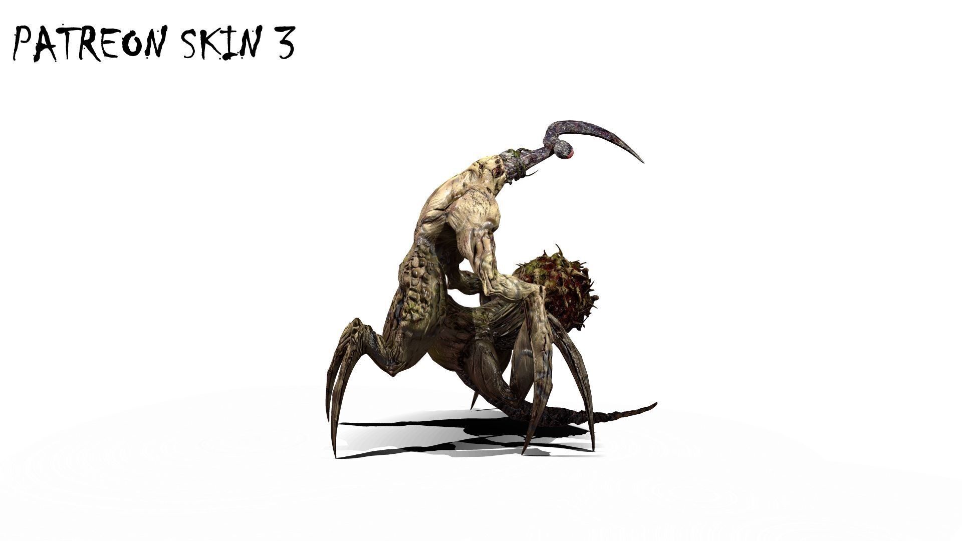 Monster Boss Pack1 transformable Low-poly 3D model_16