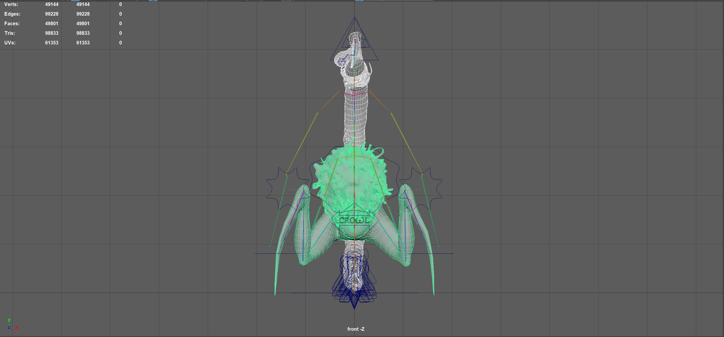 Monster Boss Pack1 transformable Low-poly 3D model_21