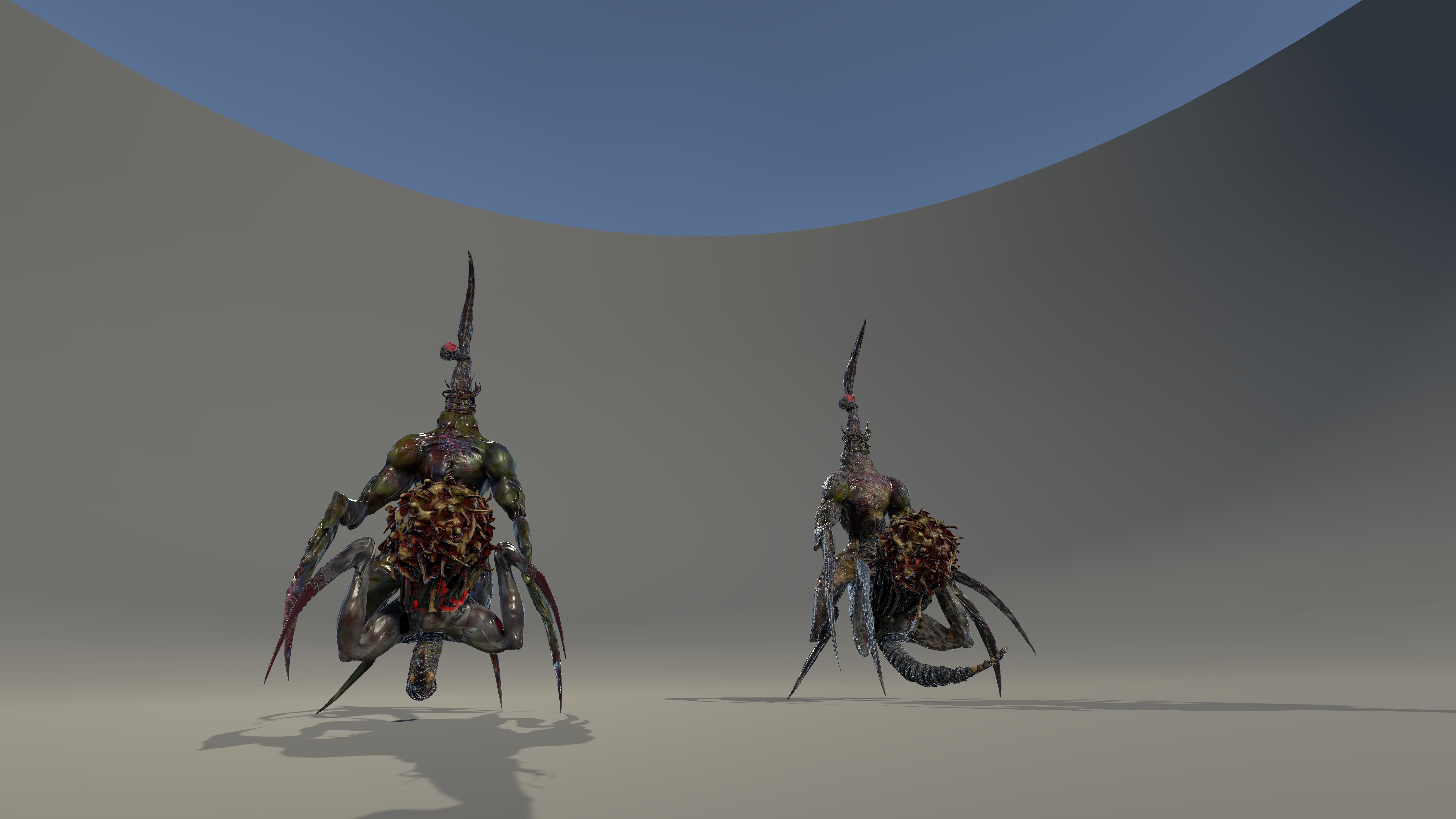 Monster Boss Pack1 transformable Low-poly 3D model_8