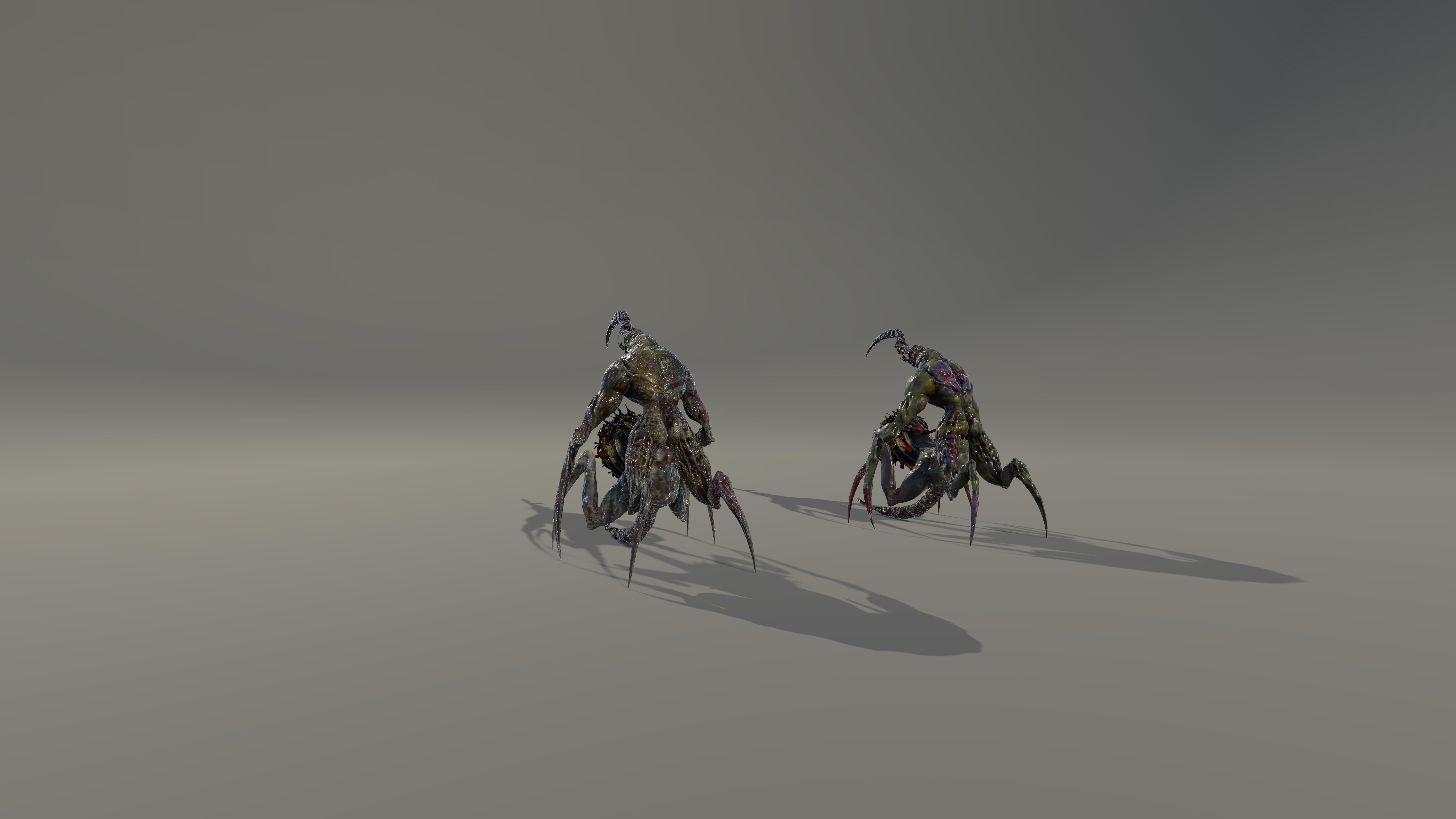 Monster Boss Pack1 transformable Low-poly 3D model_3