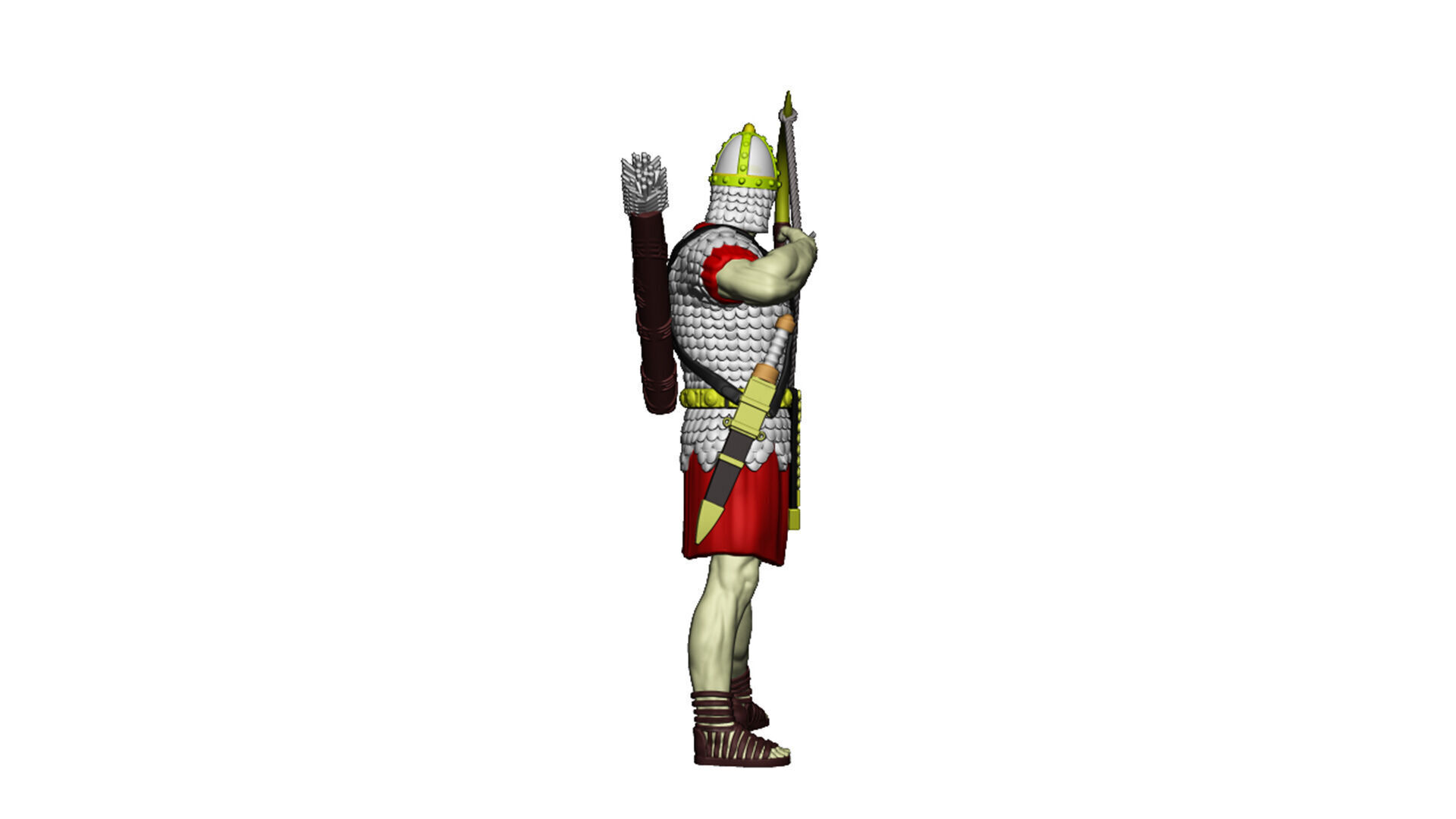 Roman Archer 1 3D print model_8