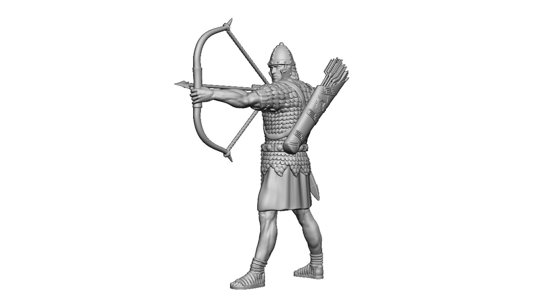 Roman Archer 1 3D print model_2