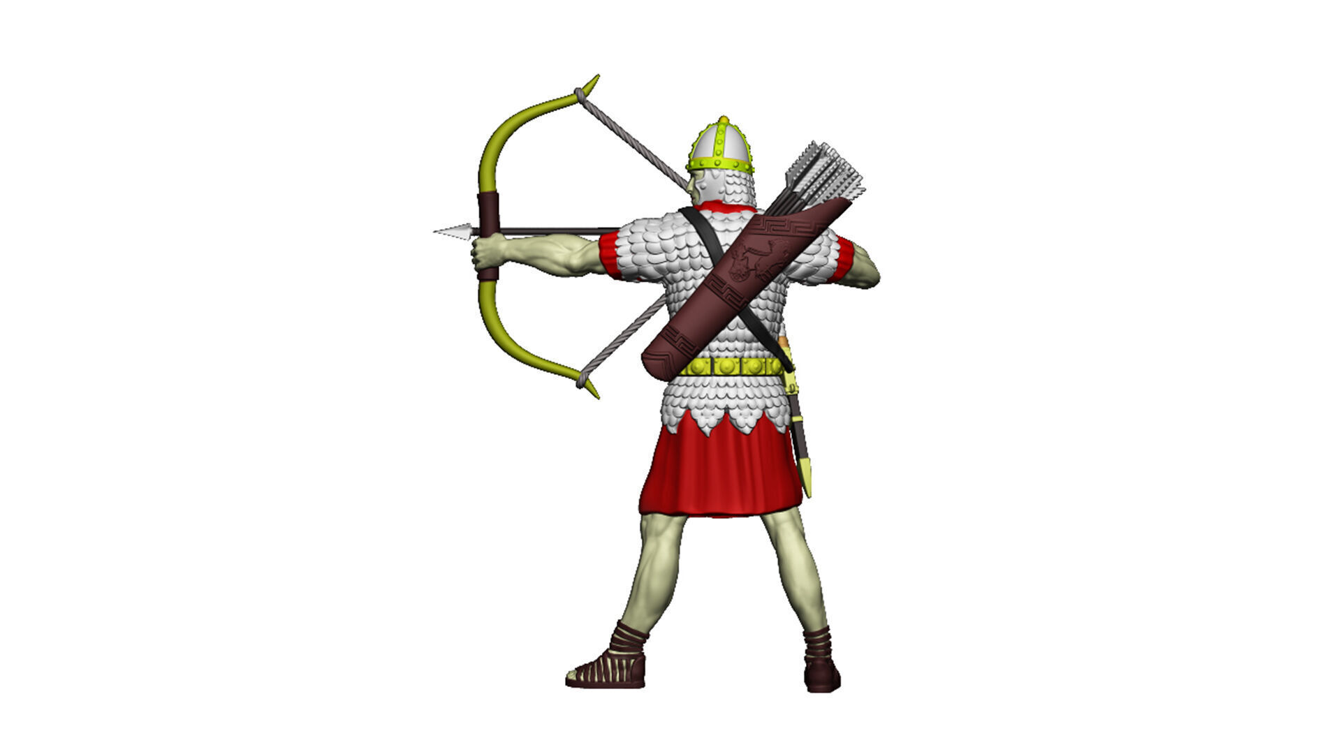 Roman Archer 1 3D print model_7