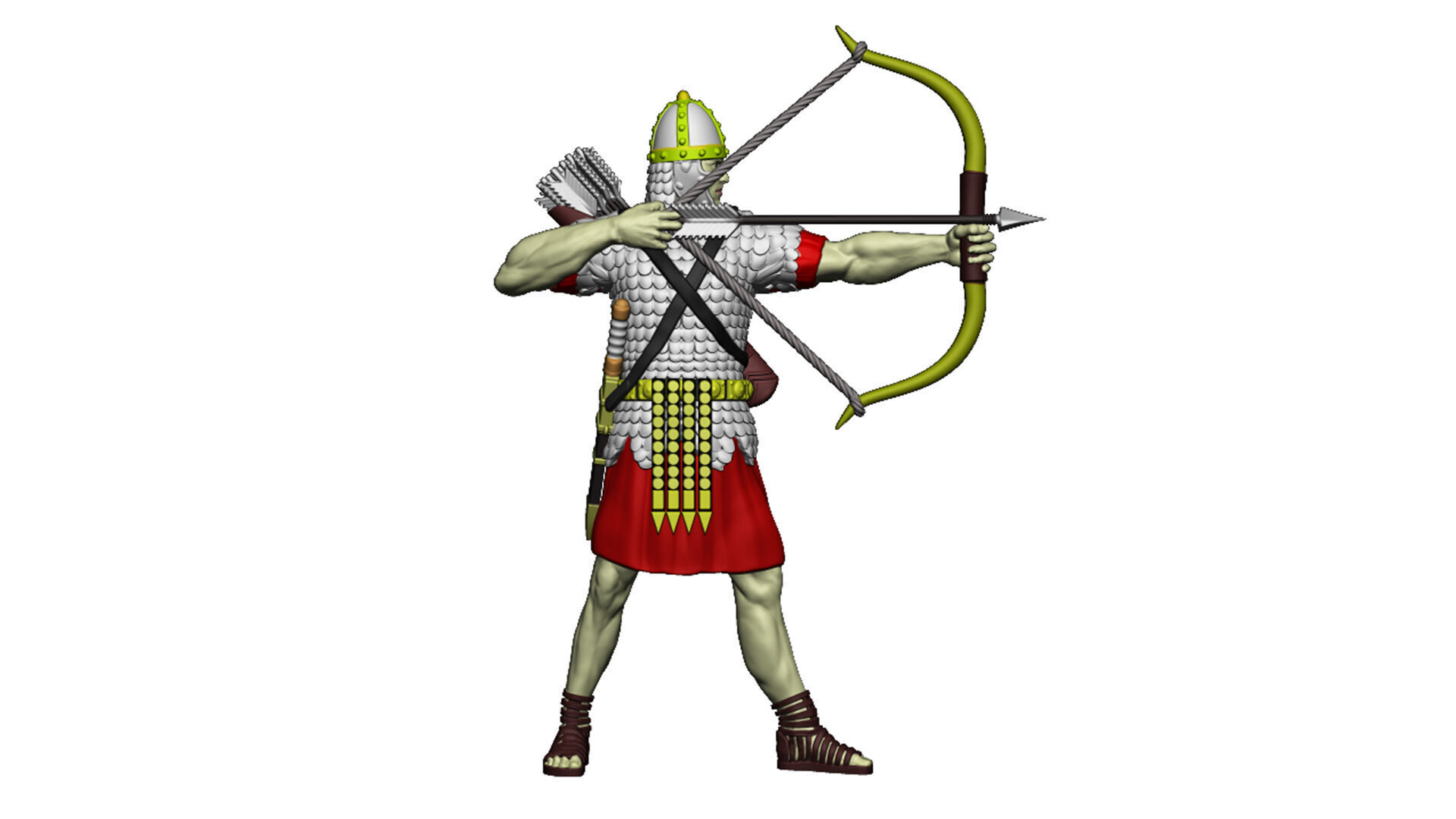 Roman Archer 1 3D print model_5