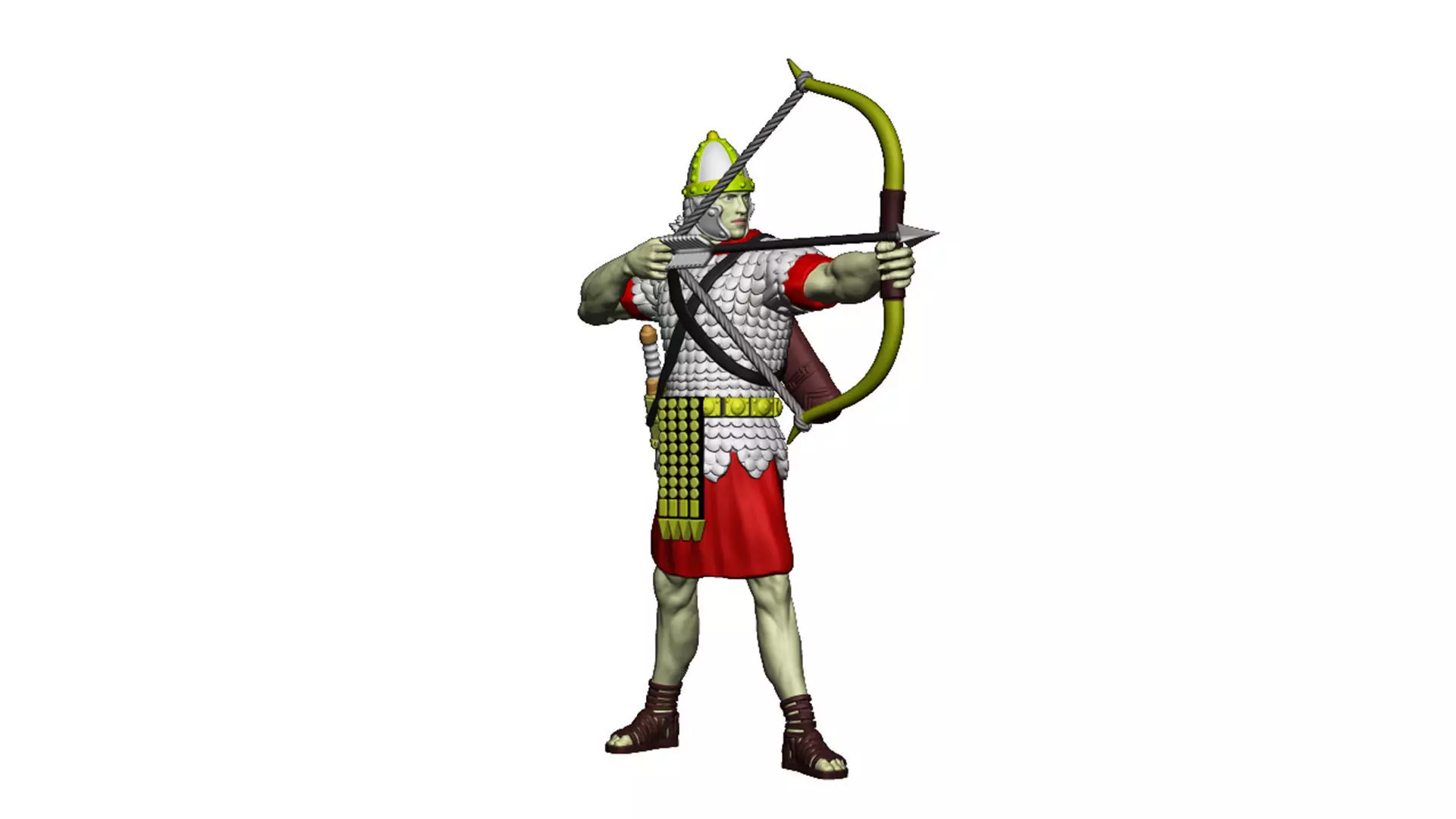 Roman Archer 1 3D print model_0