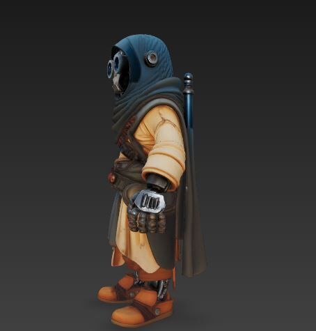 Desert Nomad Cyborg 1 3D model_2
