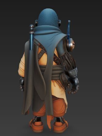 Desert Nomad Cyborg 1 3D model_1