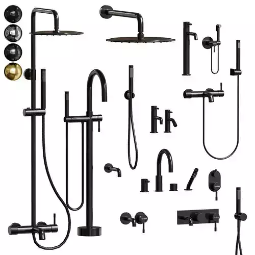 Faucet set Boheme Uno 3D model