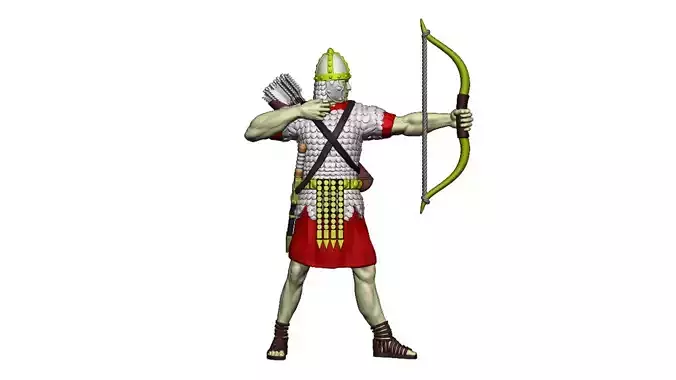 Roman Archer 1 the arrow is shot 3D print model