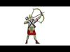 Roman Archer 2 Bow up 3D print model_1
