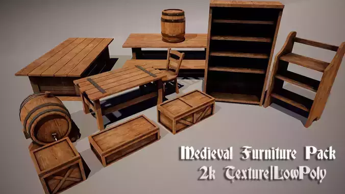 Medieval Furniture Asset