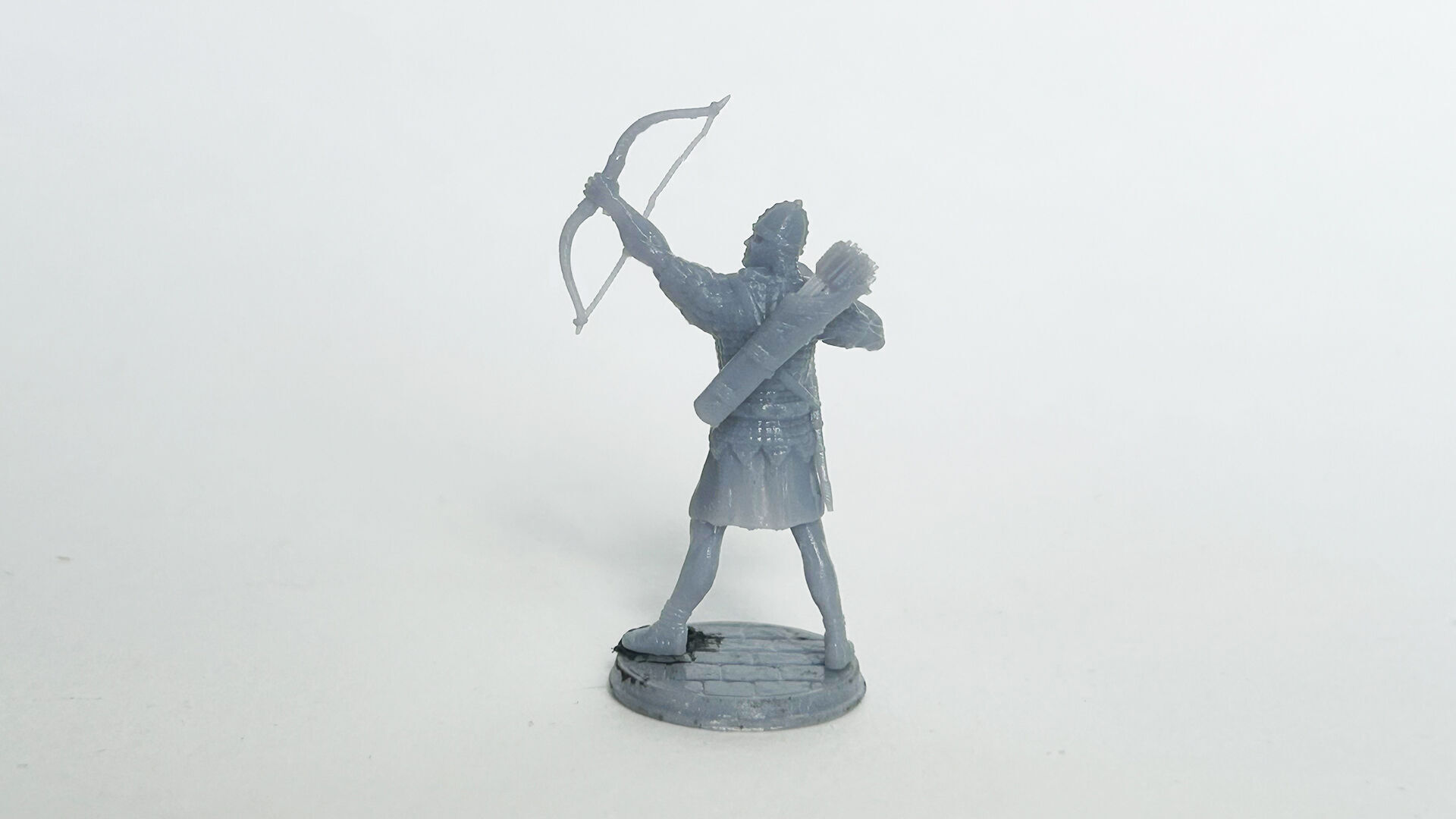 Roman Archer 2 Bow up the arrow is shot 3D print model_4