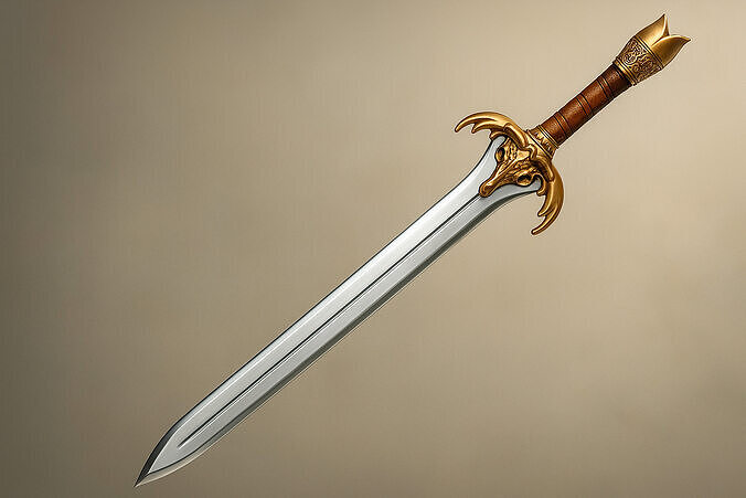 Fantasy Beast Sword 3D Printable Model 3D print model