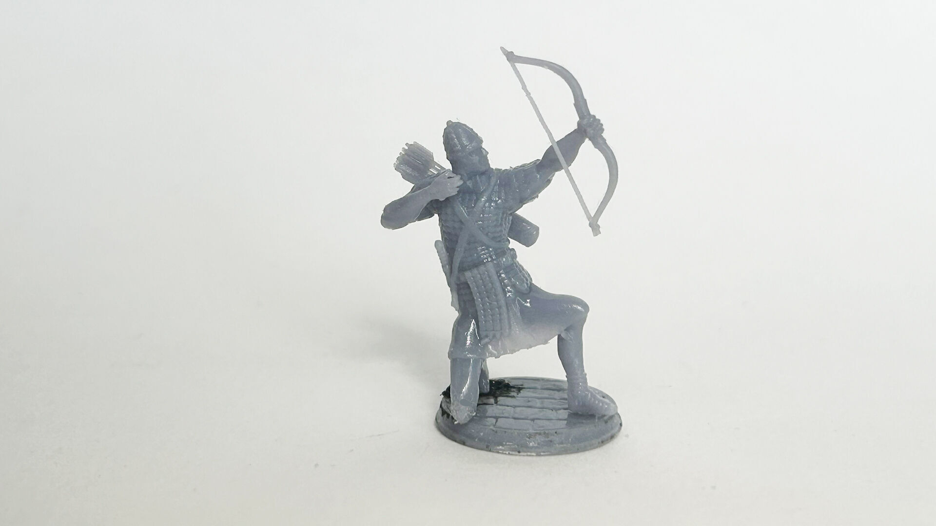 Roman Archer 3 Bow up sits arrow is shot 3D print model_3