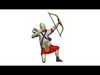 Roman Archer 3 Bow up sits arrow is shot 3D print model_1