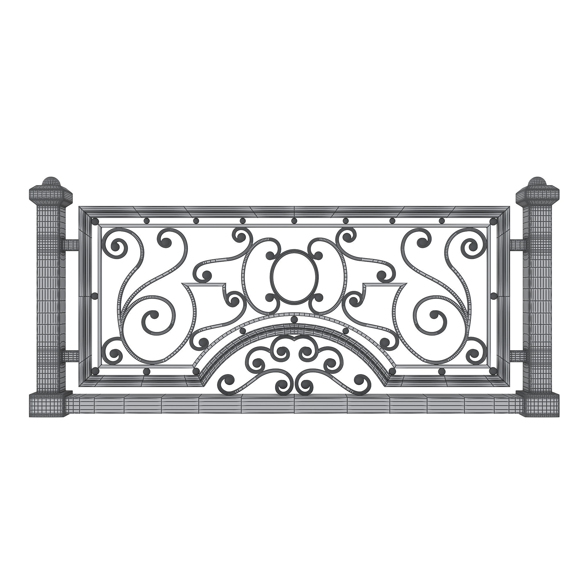 metal Low-poly 3D model_2