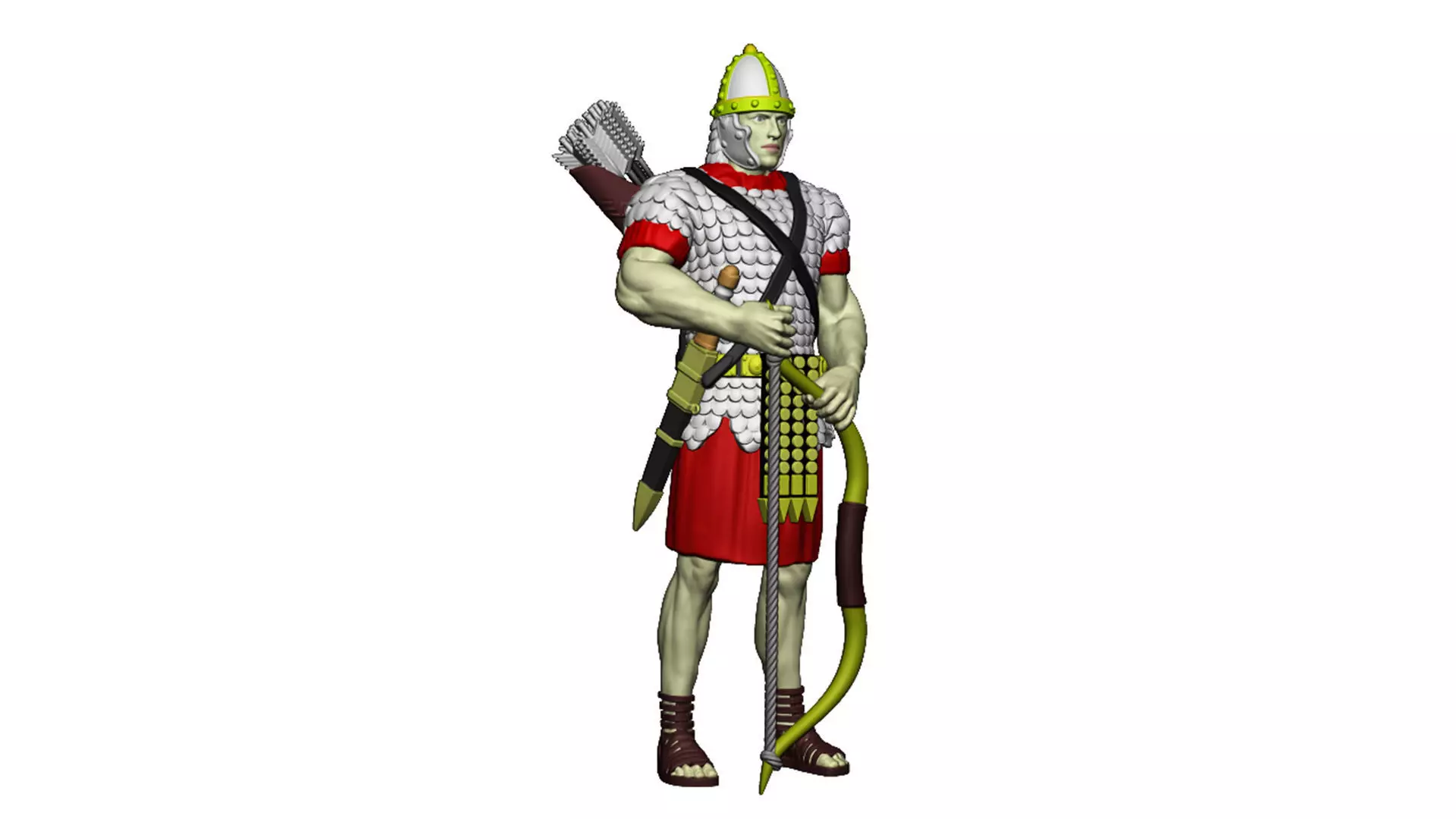 Roman Archer 5 idol 3D print model_0