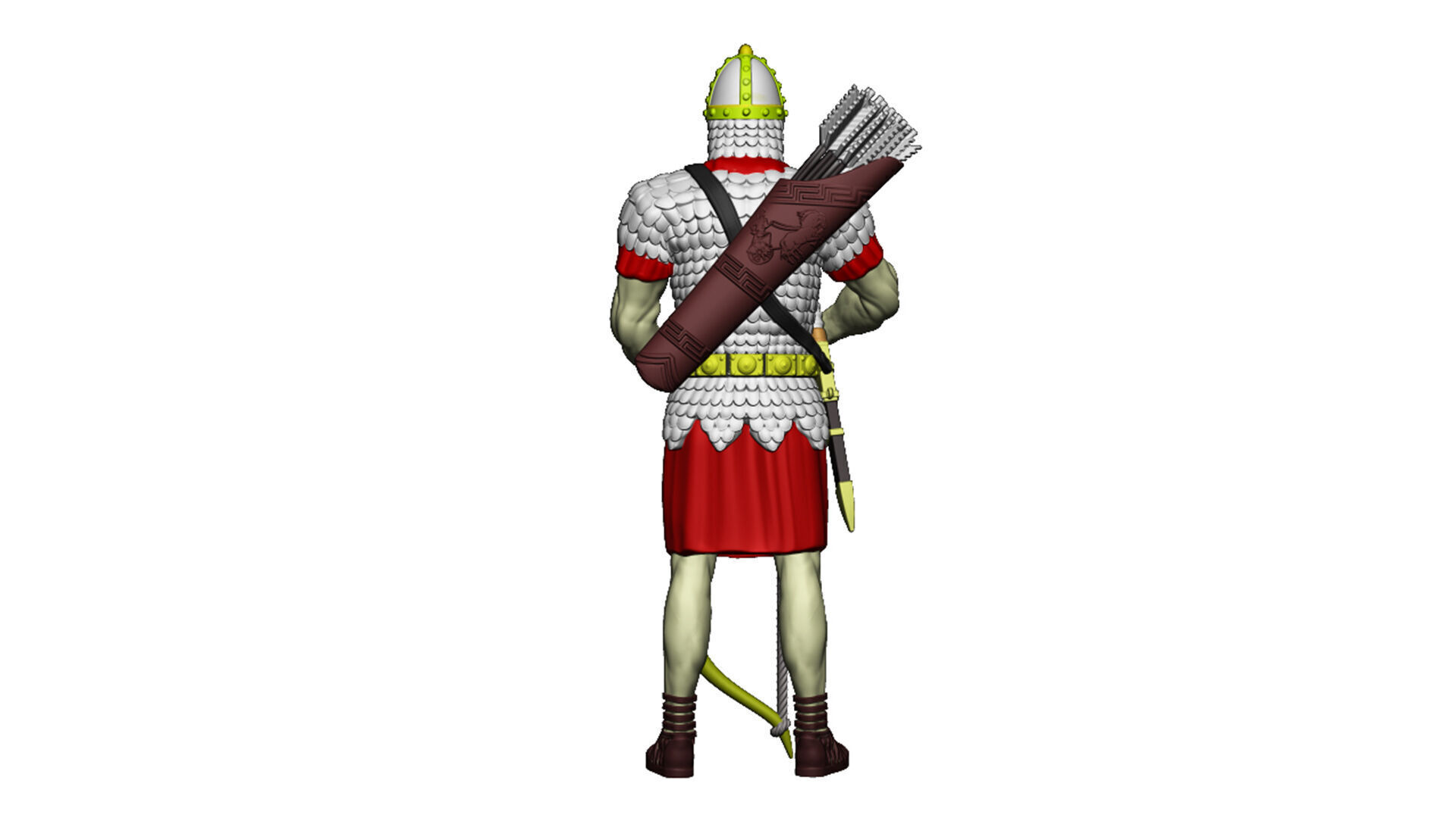 Roman Archer 5 idol 3D print model_8