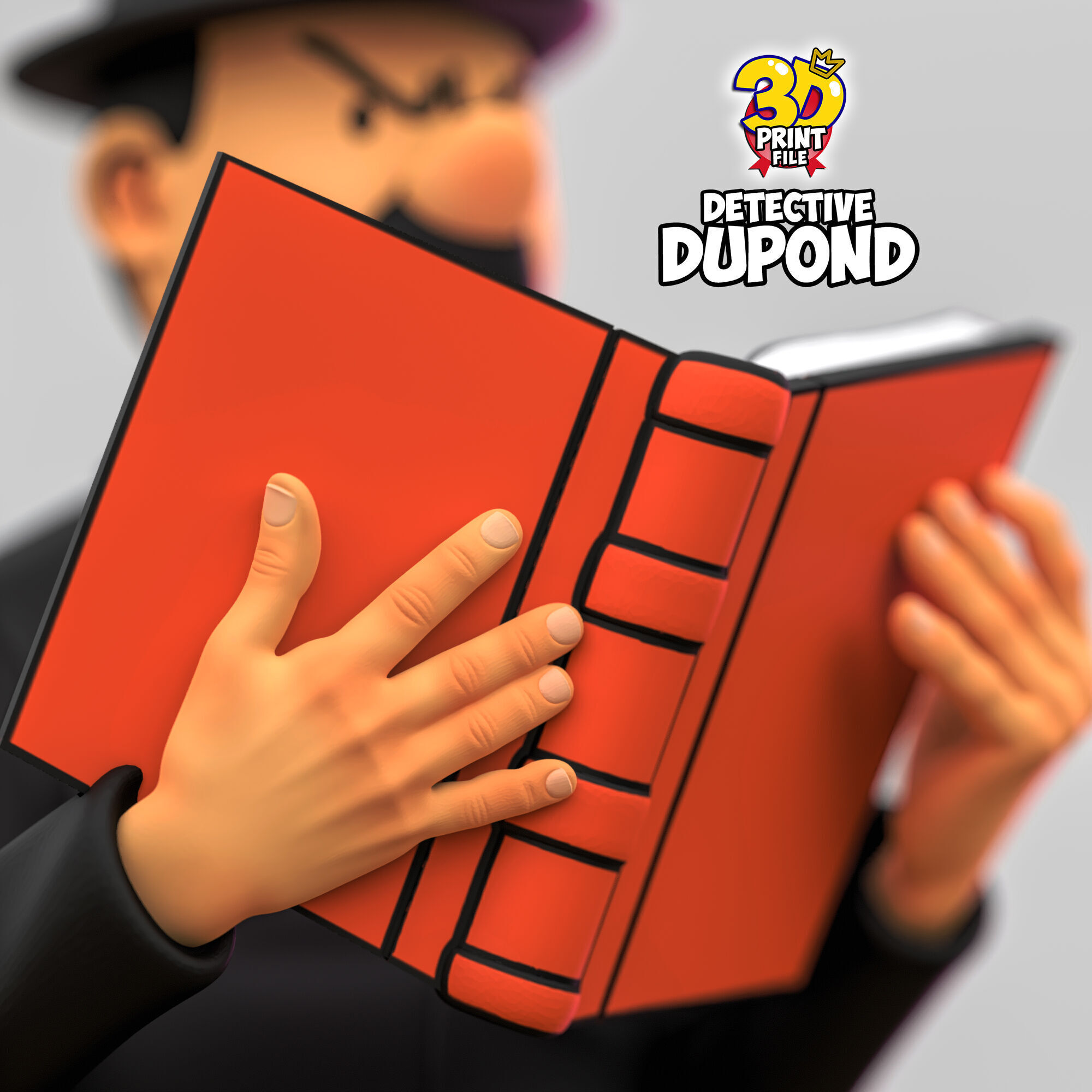Detective Dupond 3D model Free Size 3D print model_13