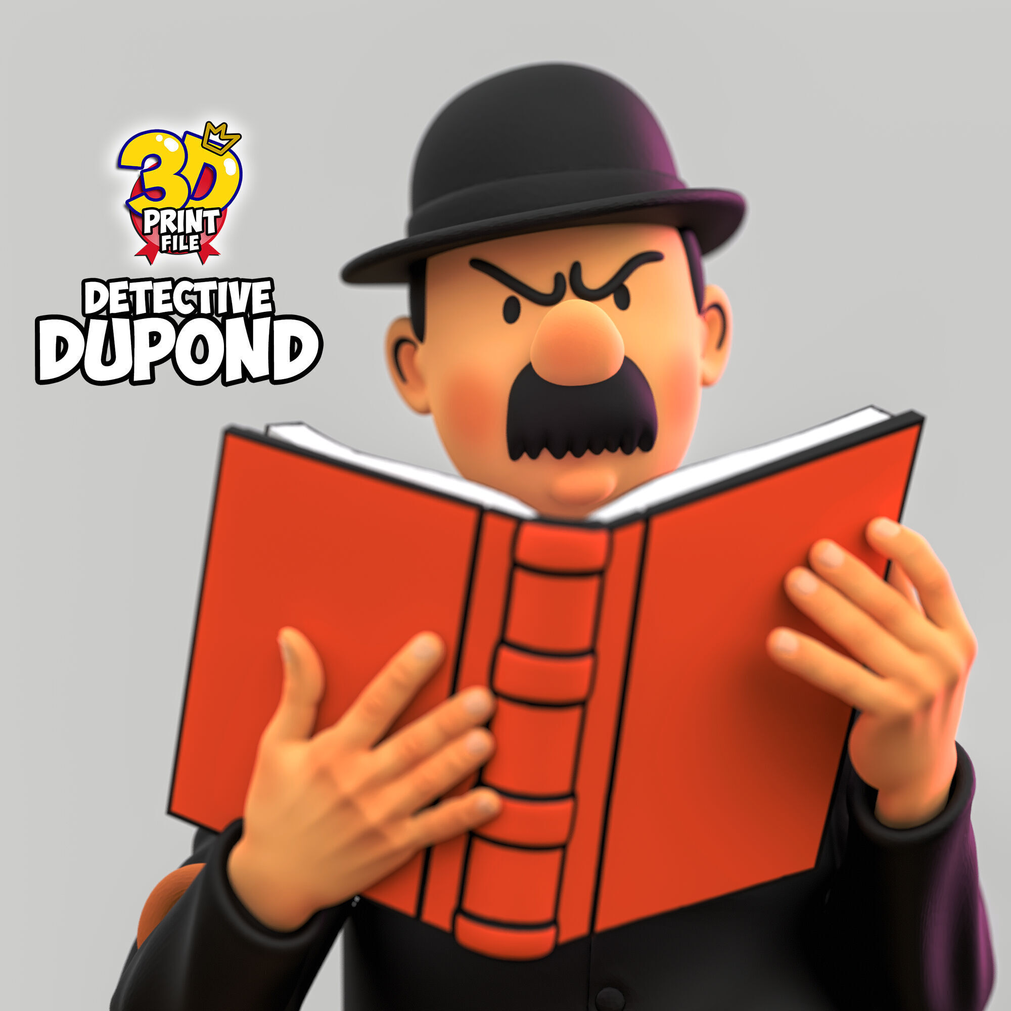 Detective Dupond 3D model Free Size 3D print model_20