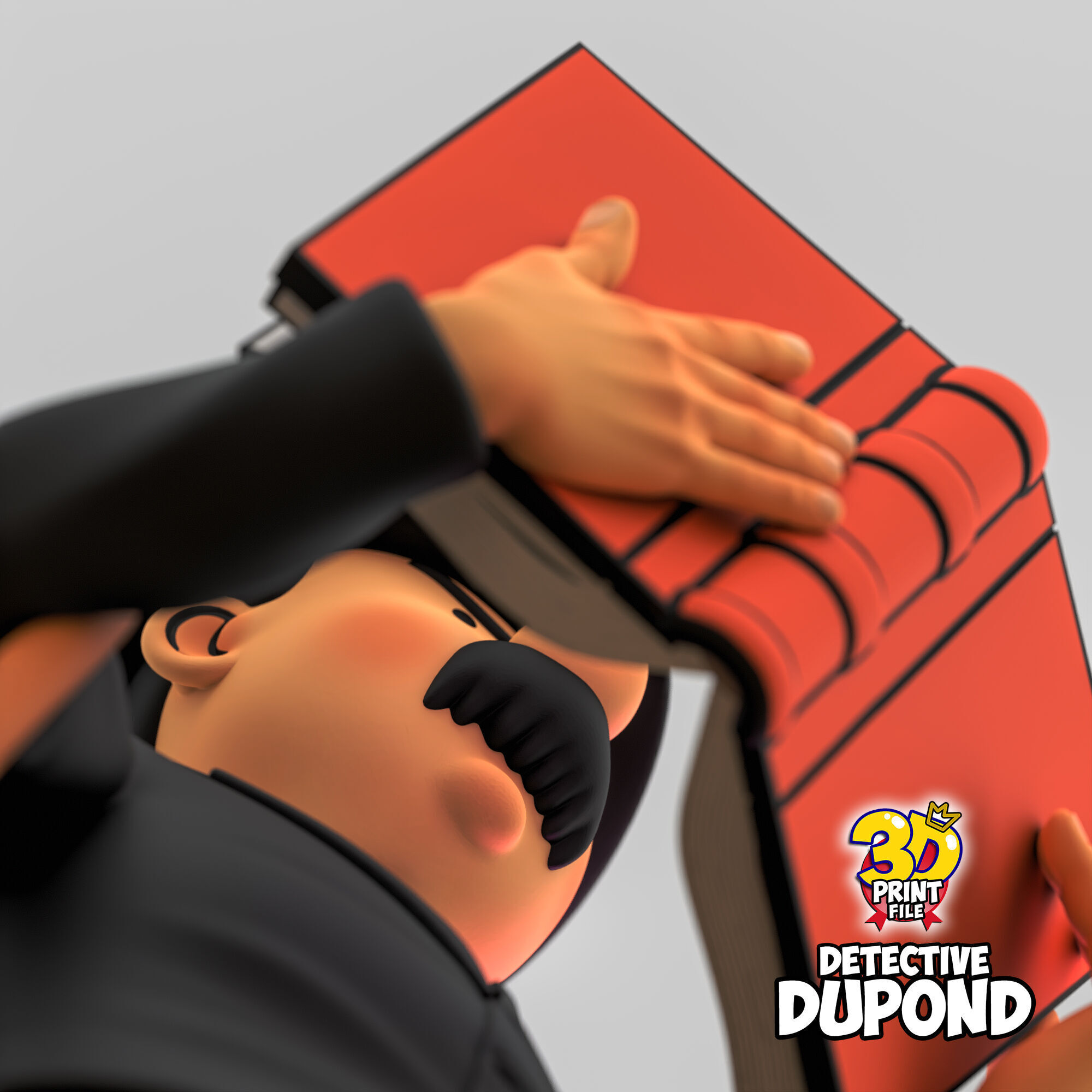 Detective Dupond 3D model Free Size 3D print model_14