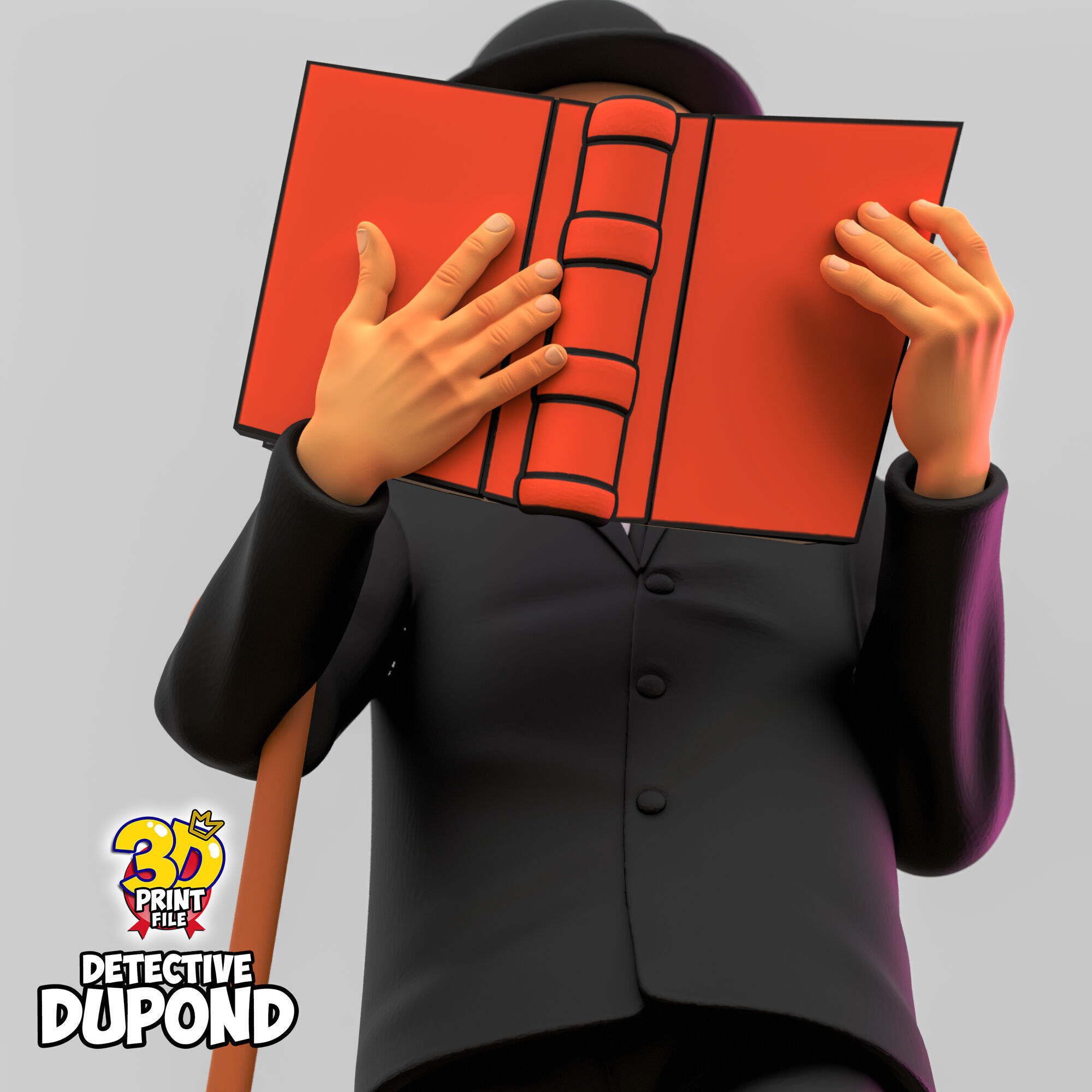 Detective Dupond 3D model Free Size 3D print model_23
