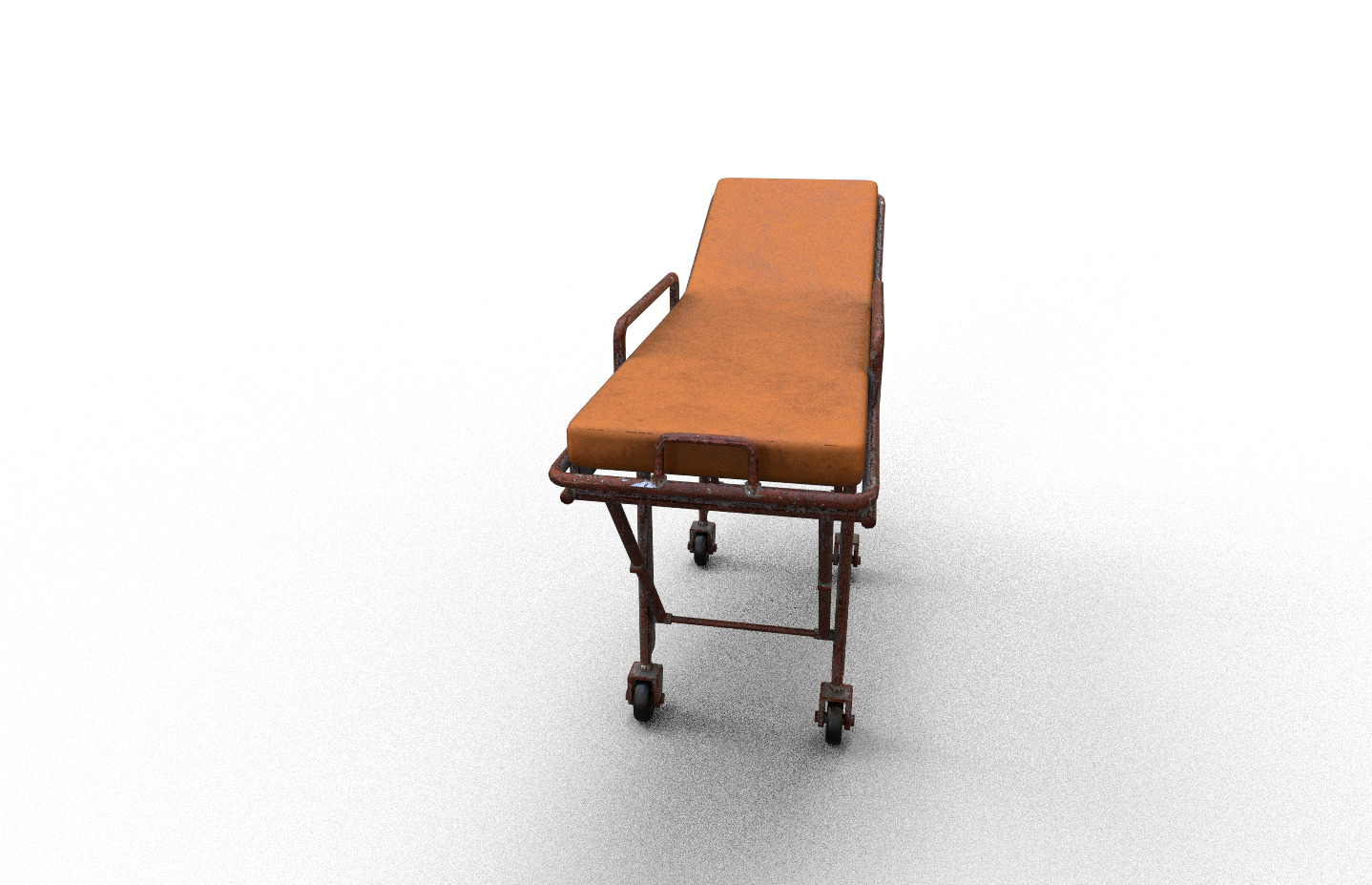 Old Horror Stretcher Model Low-poly 3D model_1