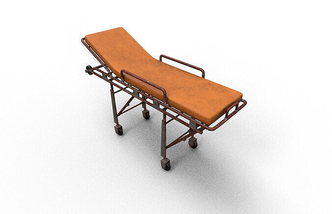 Old Horror Stretcher Model Low-poly 3D model
